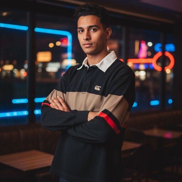 Canterbury Of New Zealand Mens Rugby Shirt, L - Picture 1 of 9